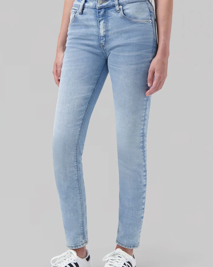 MUD Jeans Damen vegan Skinny Jeans Skyler Original Steinblau