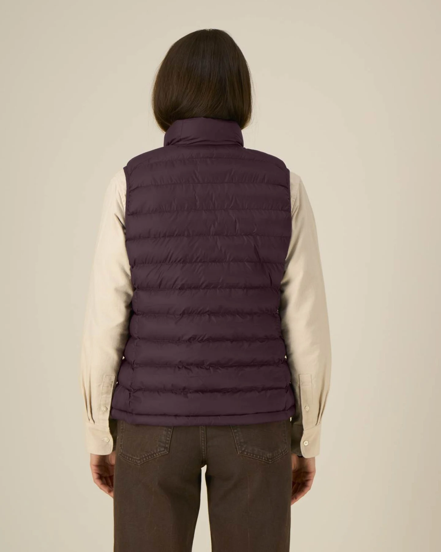 UNIPOLAR Damen vegan Steppweste Klettern Rot Braun – Ansicht 2