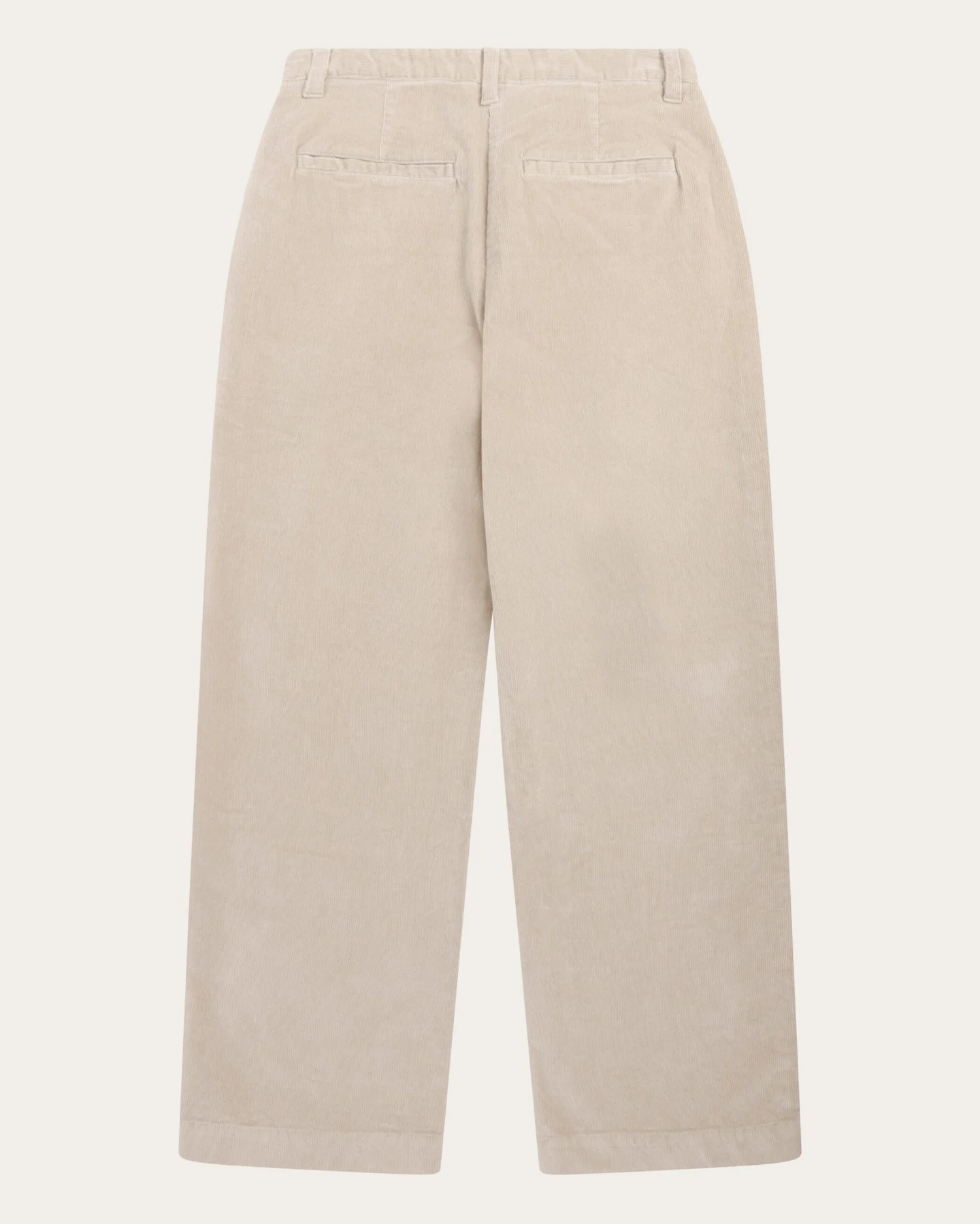 KnowledgeCotton Apparel Damen vegan Hose Damen Bora Wide Corduroy Light Feather Gray – Ansicht 2