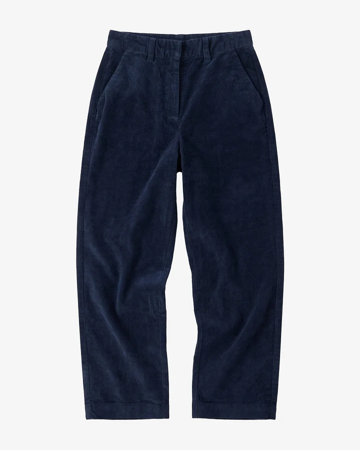 KnowledgeCotton Apparel Damen vegan Cordhose Bora Wide Night Sky