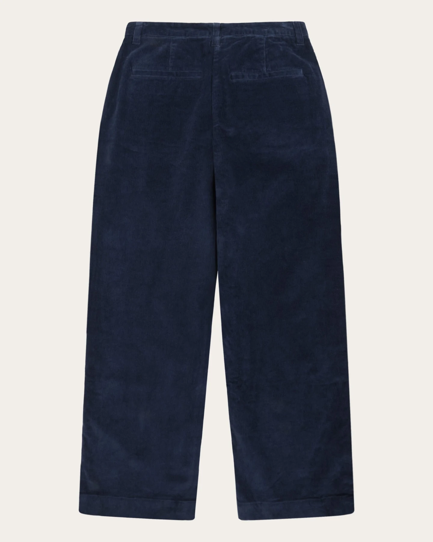 KnowledgeCotton Apparel Damen vegan Hose Damen Bora Wide Corduroy Night Sky – Ansicht 2