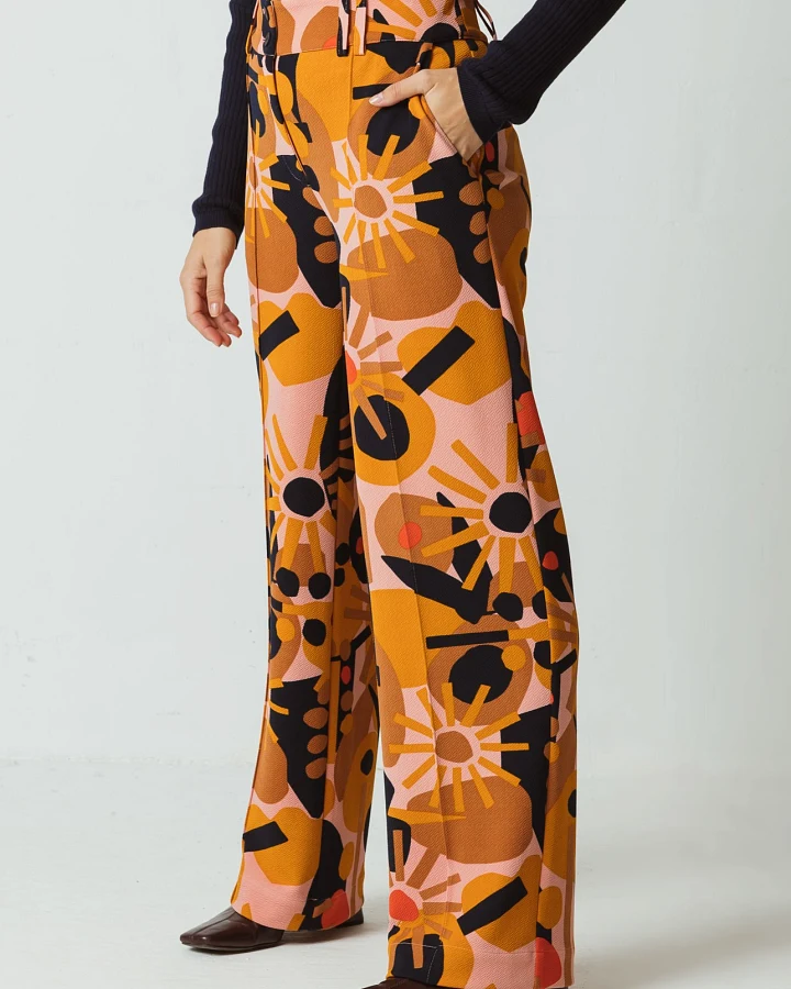 SKFK Damen vegan Hose Hahan Mehrfarbig