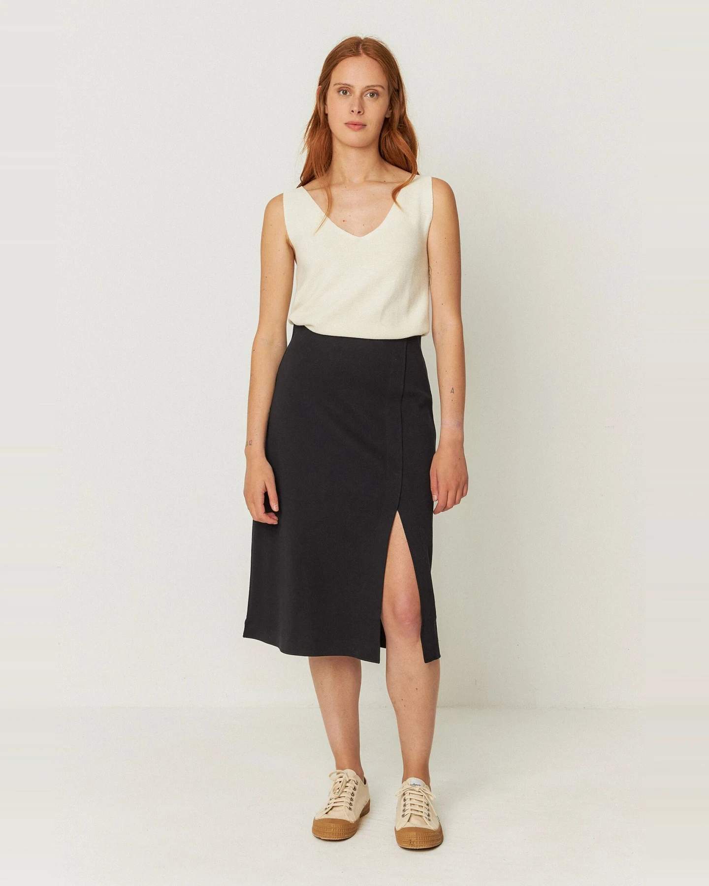 SKFK Damen vegan Rock Baiza Schwarz – Ansicht 2