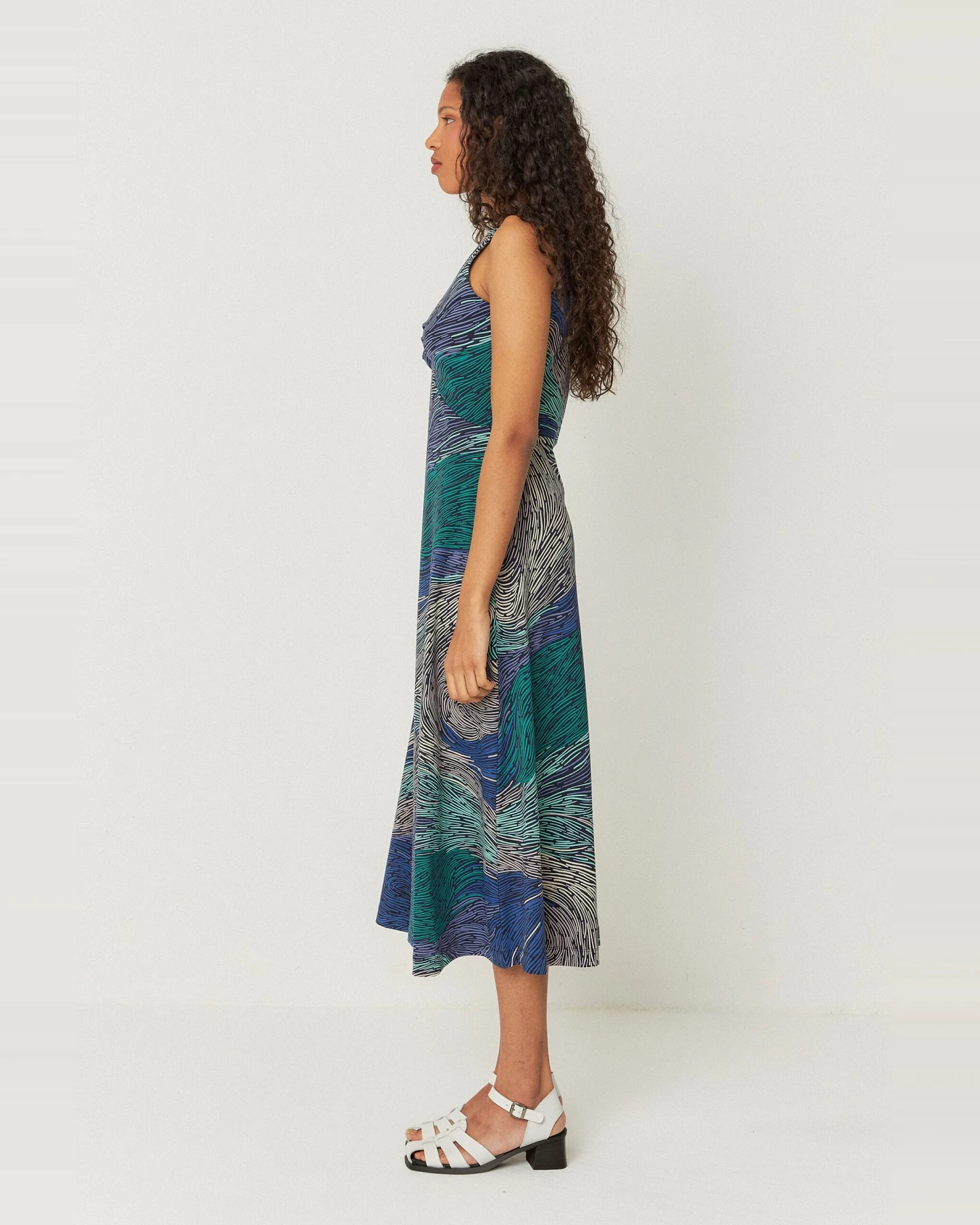 SKFK Damen vegan Kleid Kala Mehrfarbig – Ansicht 2