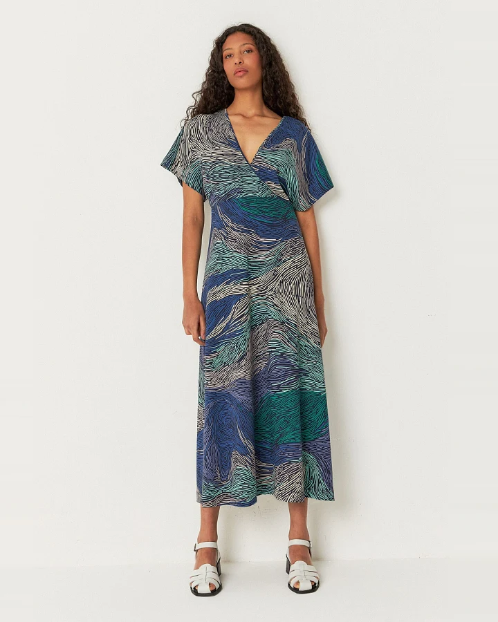 SKFK Damen vegan Kleid Leire Mehrfarbig