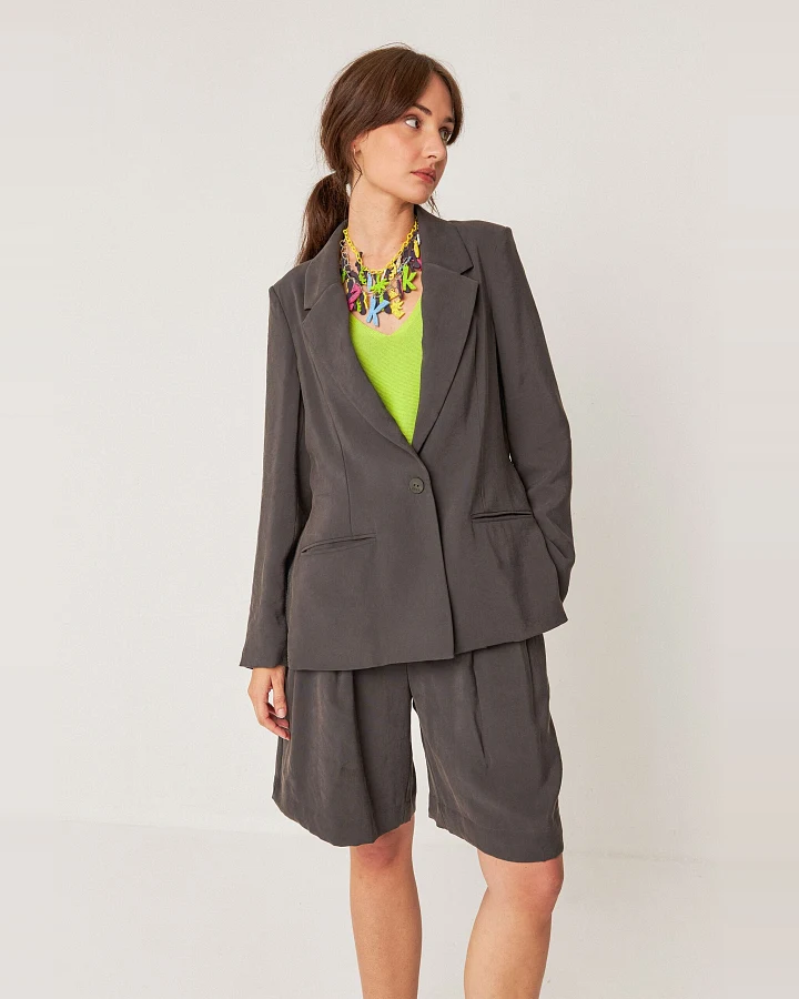 SKFK Damen vegan Blazer Mati Gray