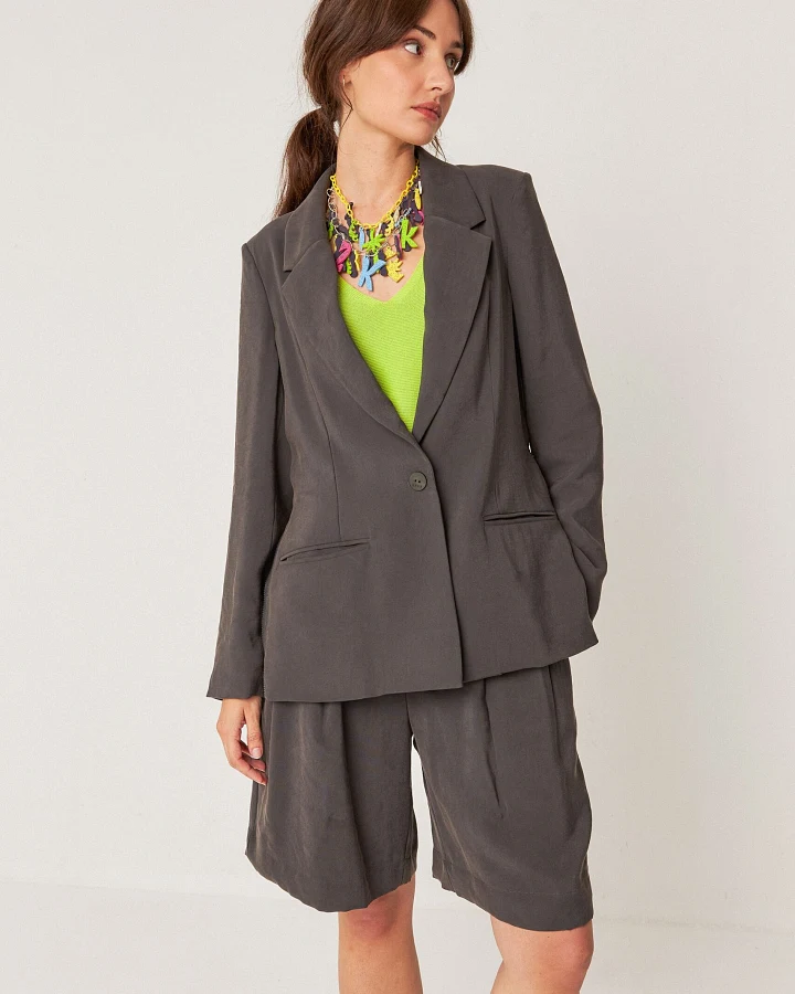 SKFK Damen vegan Blazer Mati Gray
