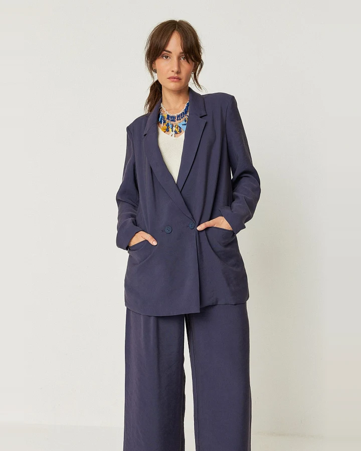 SKFK Damen vegan Blazer Atxa Marineblau