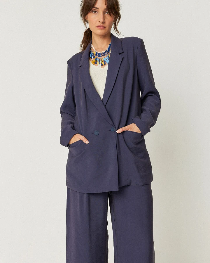 SKFK Damen vegan Blazer Atxa Marineblau