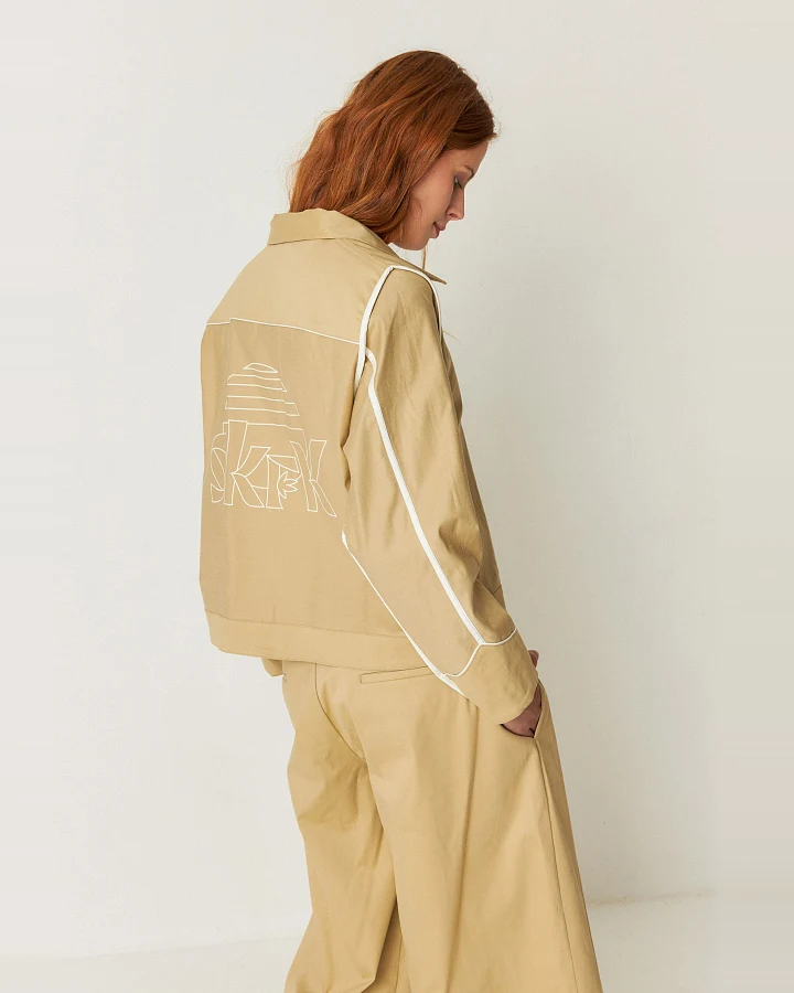 SKFK Damen vegan Jacke Olga Beige