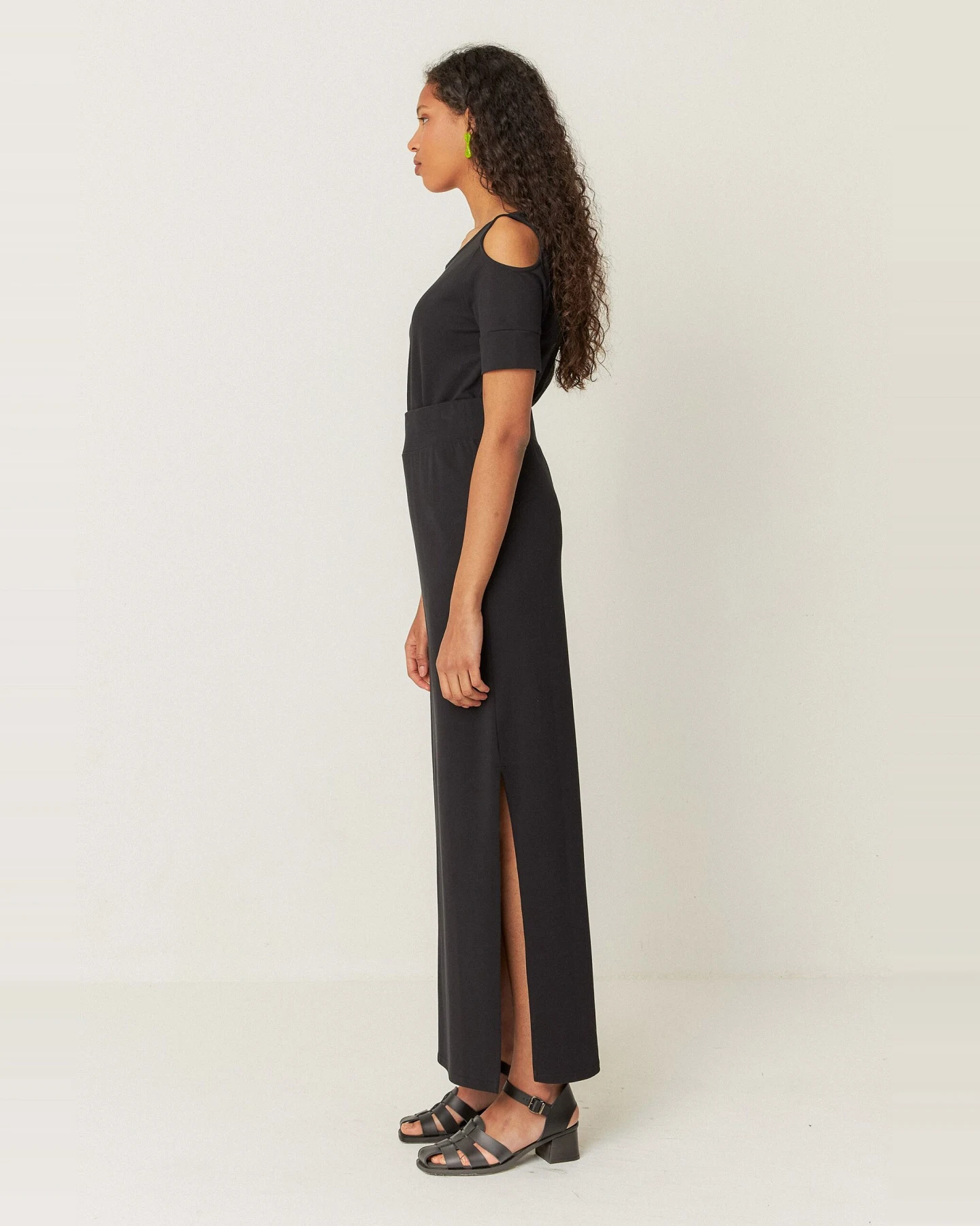 SKFK Damen vegan Rock Aztu Schwarz – Ansicht 2
