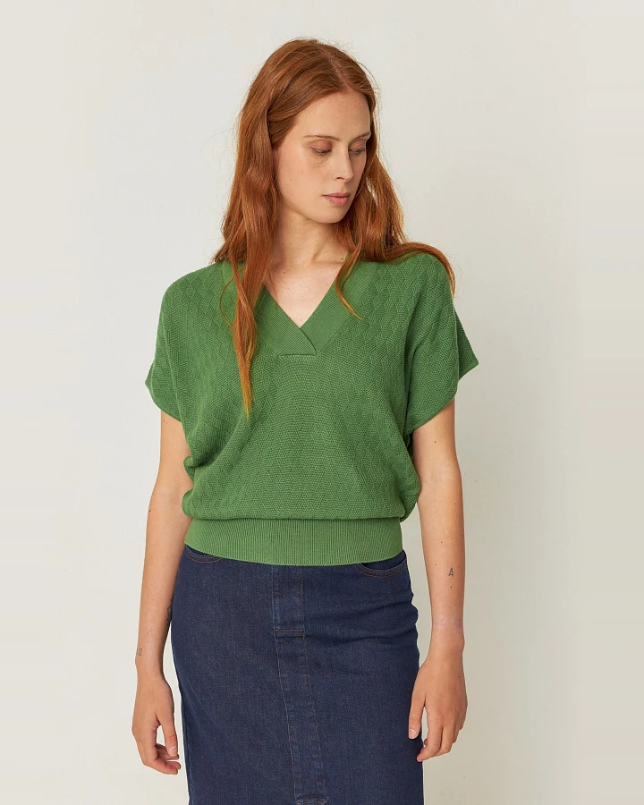 SKFK Damen vegan T-Shirt Garazi Grün