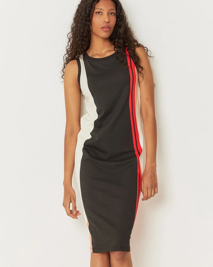 SKFK Damen vegan Kleid Maika Mehrfarbig