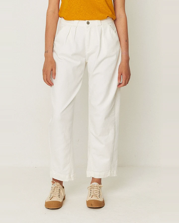 SKFK Damen vegan Hose Amata Weiß