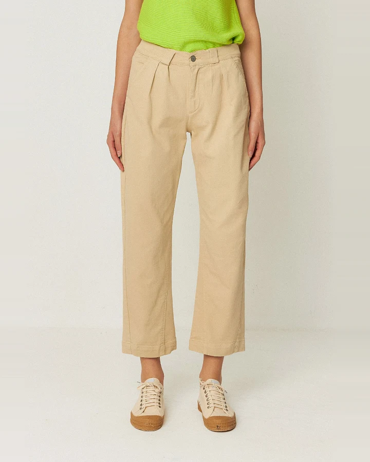 SKFK Damen vegan Hose Amata Beige