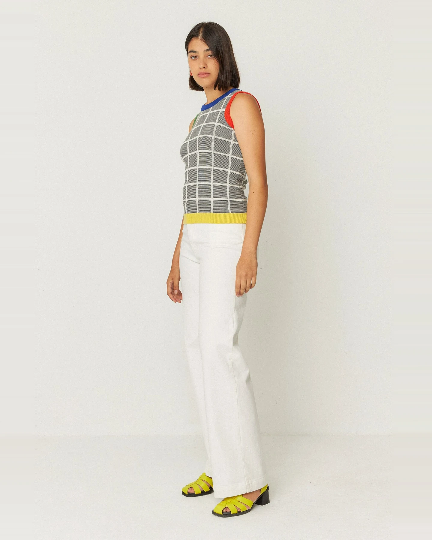 SKFK Damen vegan Hose Ainhize Weiß – Ansicht 2