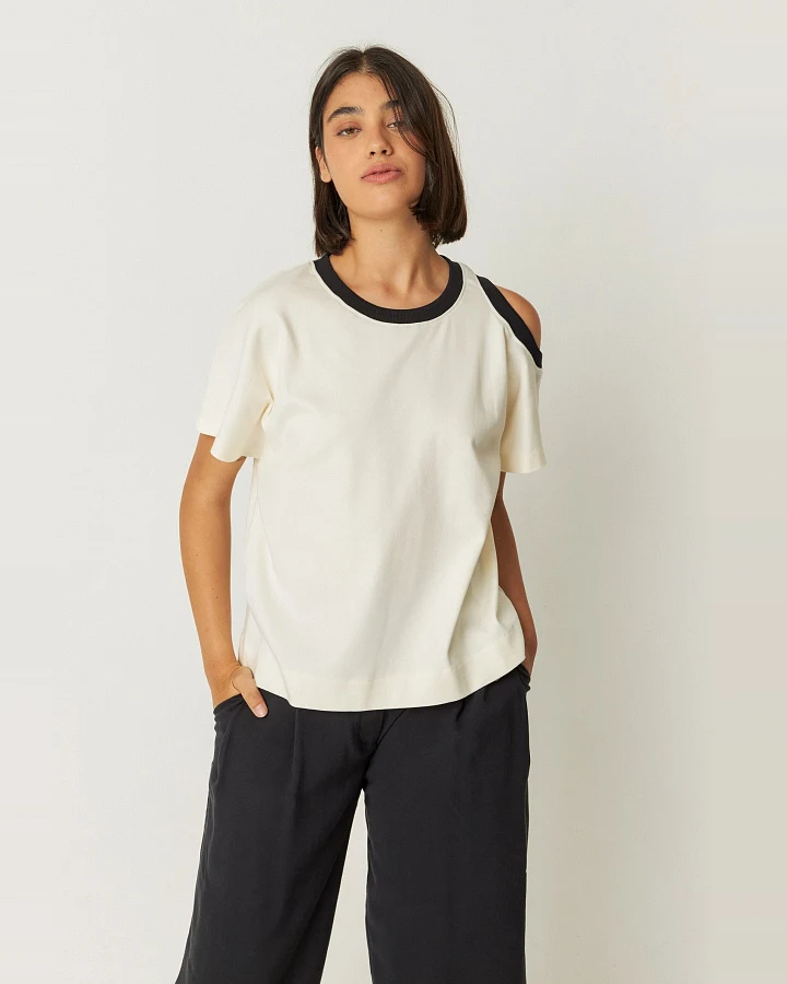 SKFK Damen vegan T-Shirt Lia Beige