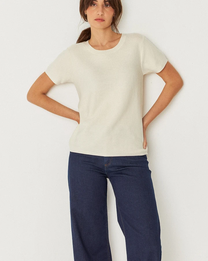 SKFK Damen vegan T-Shirt Bidari Beige