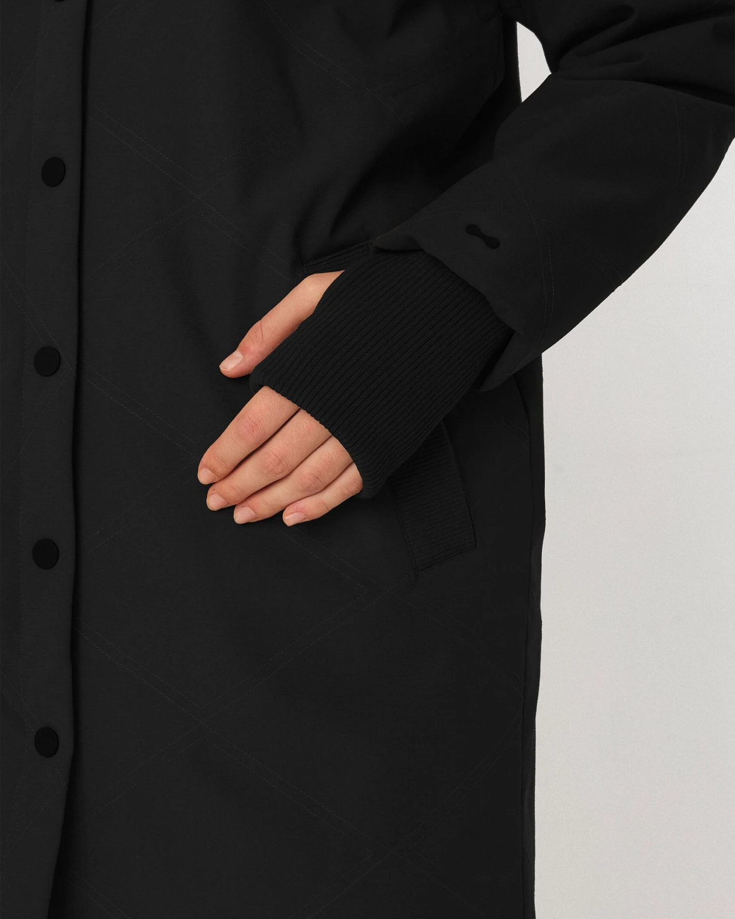 SKFK Damen vegan Mantel Brigita Grün – Ansicht 2