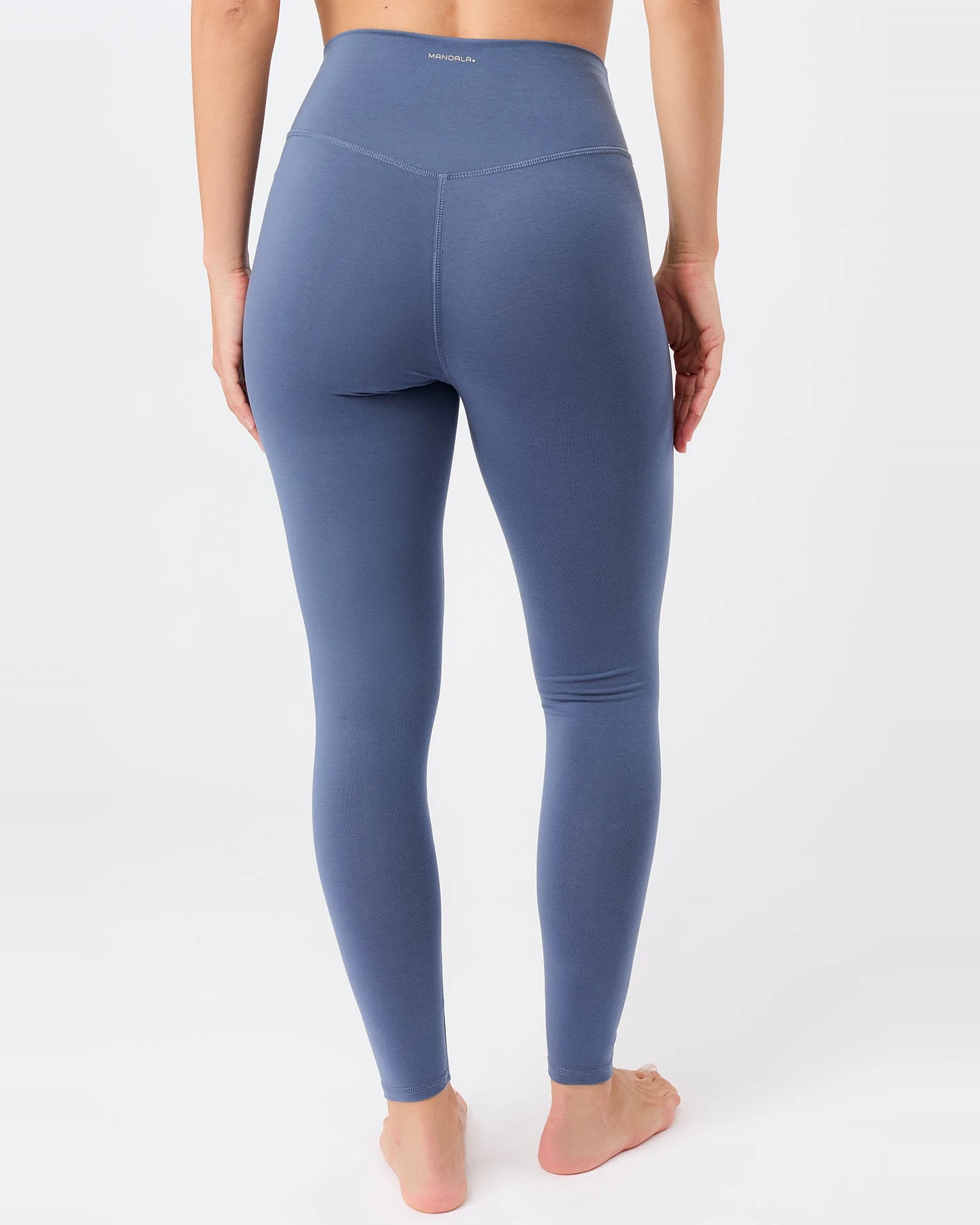 MANDALA Damen vegan Leggings Best Loved Eclipse Blau – Ansicht 2