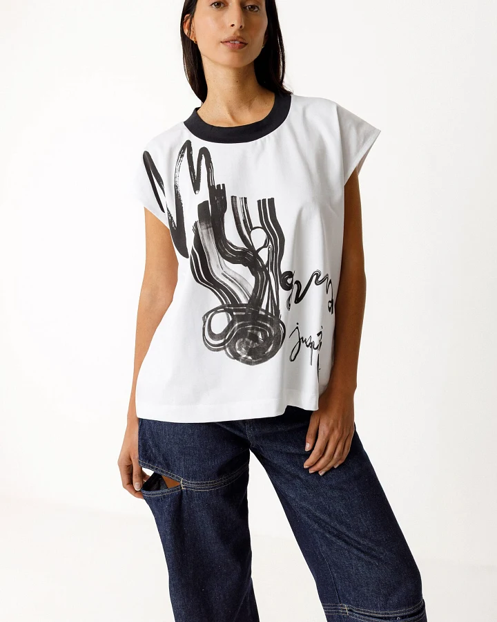 SKFK Damen vegan T-Shirt Eris Weiß