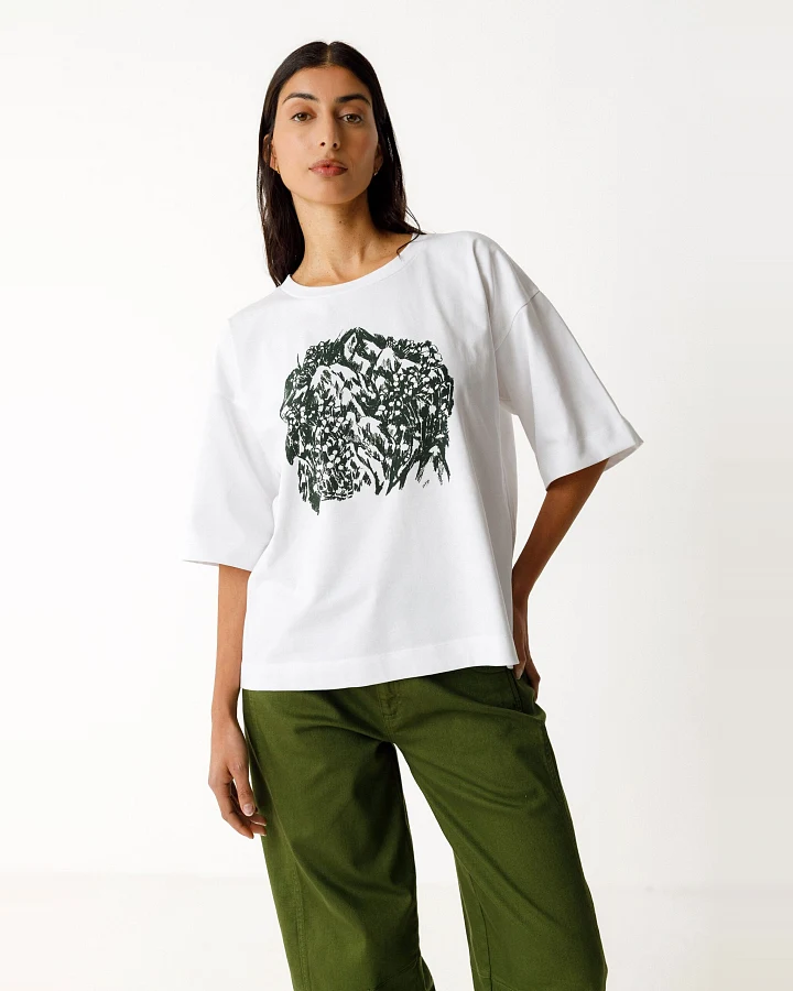 SKFK Damen vegan T-Shirt Lariz Weiß