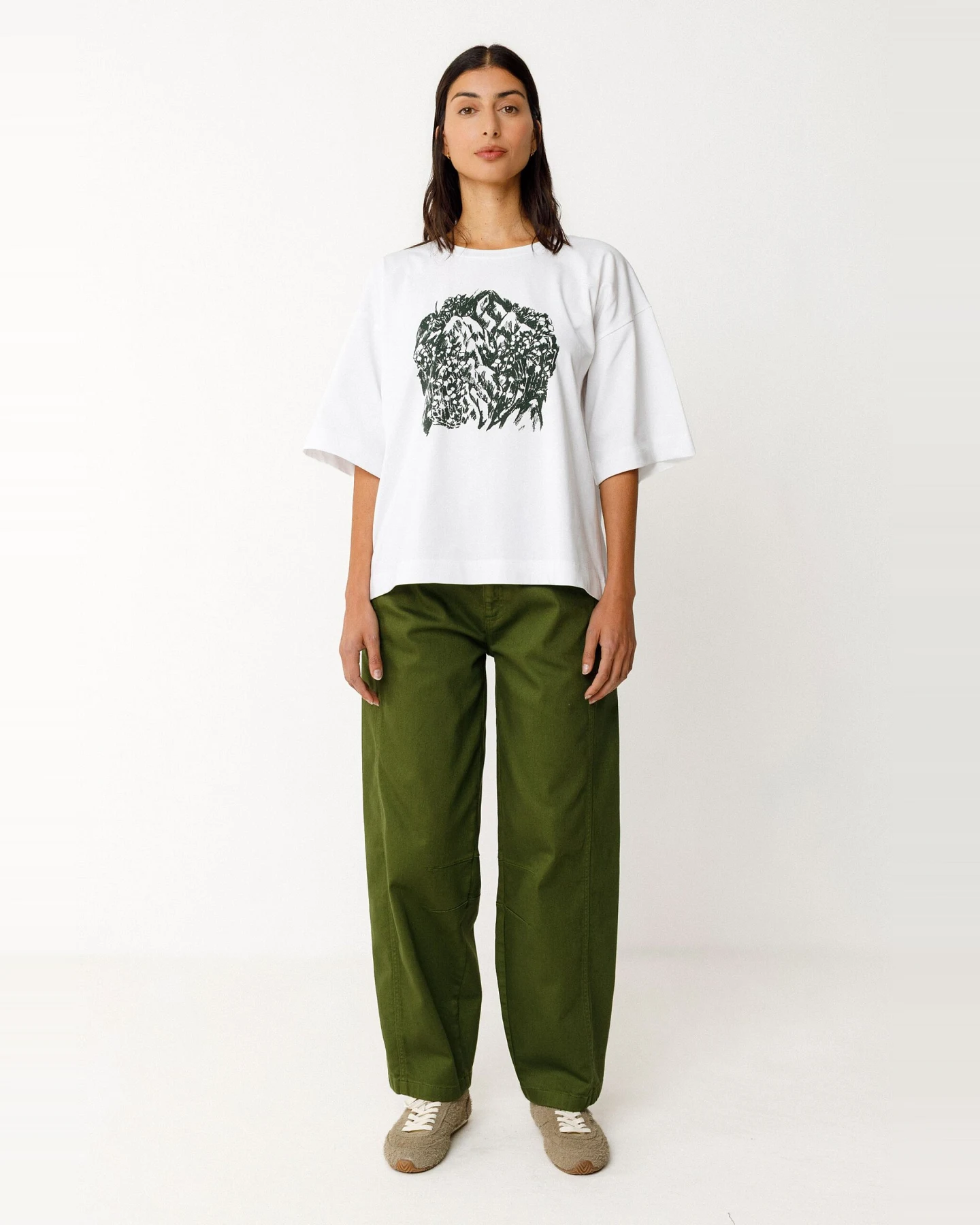 SKFK Damen vegan T-Shirt Lariz Weiß – Ansicht 2