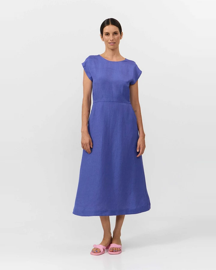 SUITE13LAB Damen vegan Kleid Tinto Mittelblau