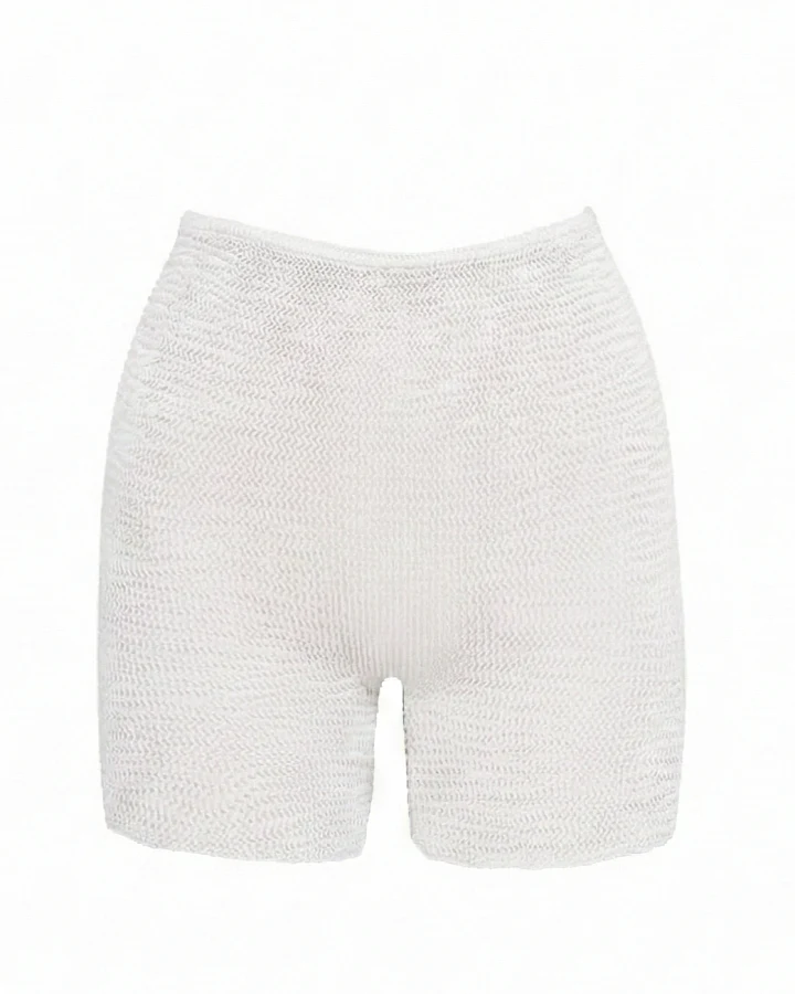 CALAMOON Damen vegan Kurze Hosen Weiß