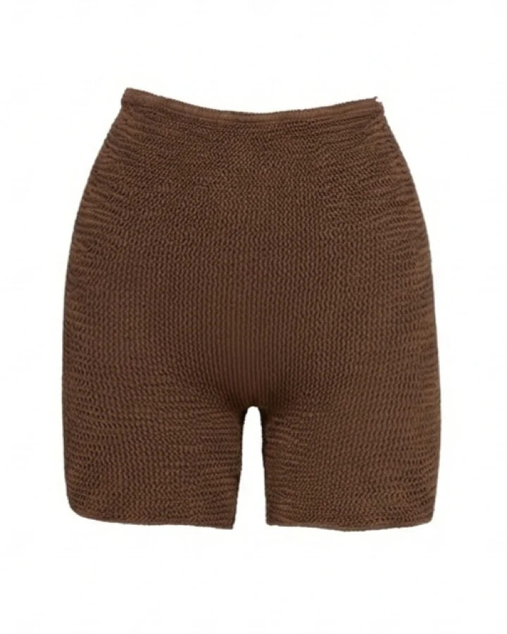 CALAMOON Damen vegan Kurze Hose Schokoladenbraun