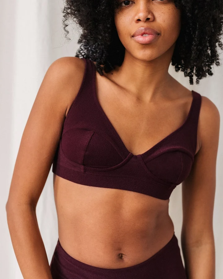 TWOTHIRDS Damen vegan Bikinioberteil Myall Top Grape