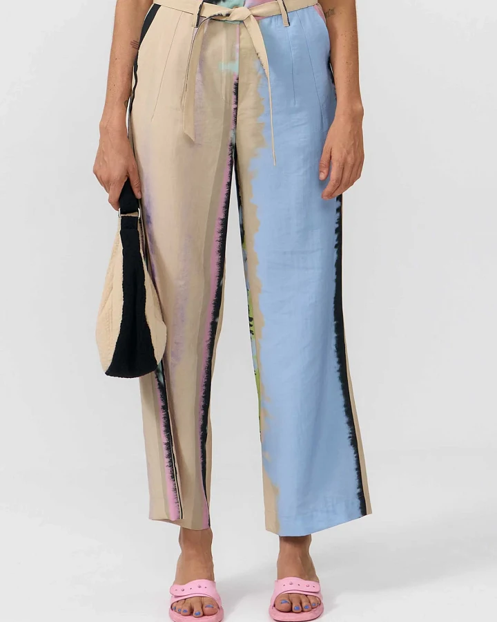 SUITE13LAB Damen vegan Hose Eo Print Ones Multicolour