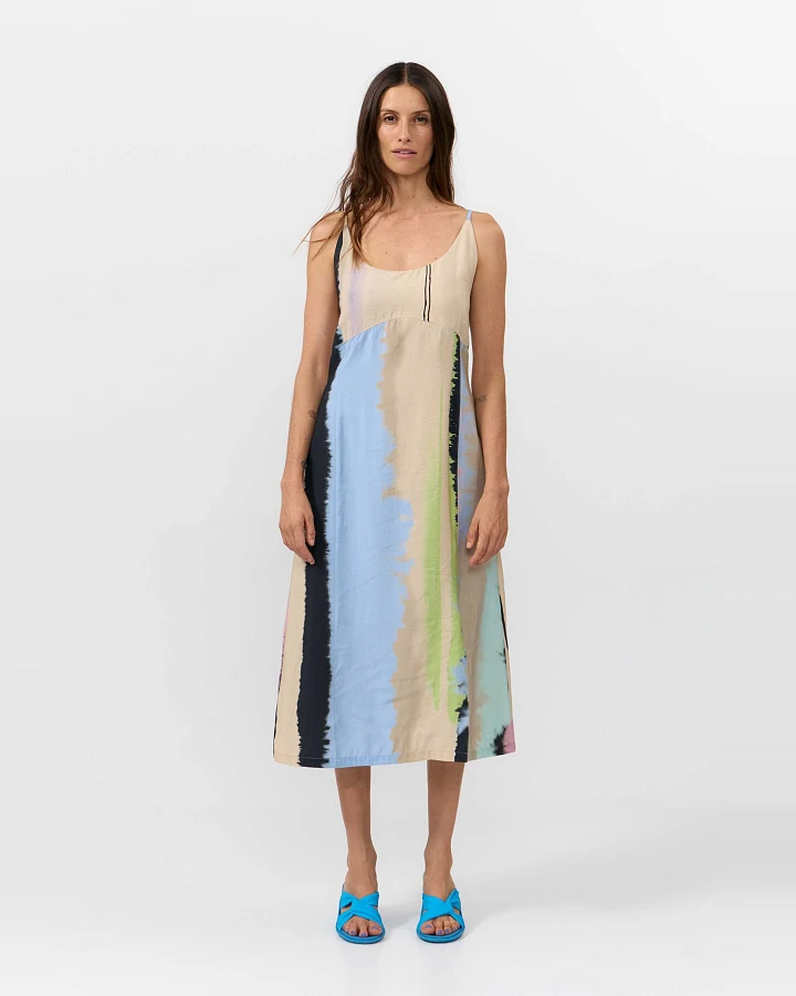 SUITE13LAB Damen vegan Kleid Saja Print Ones Multicolour