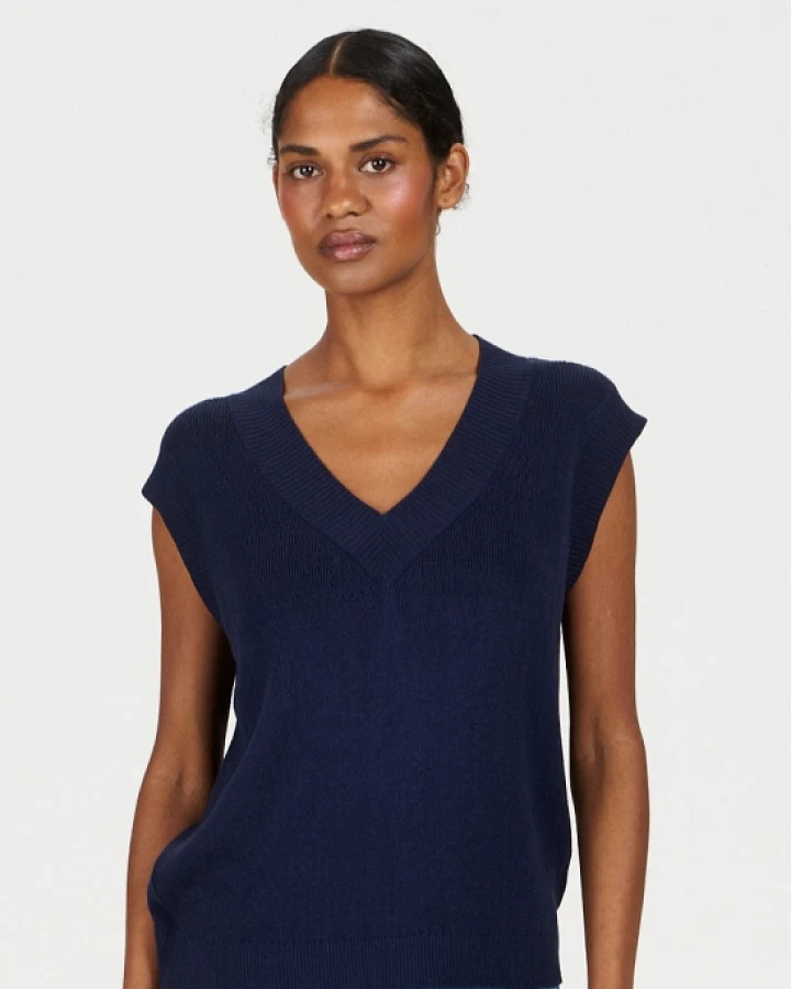 KOMODO Damen vegan Weste Sander Navy