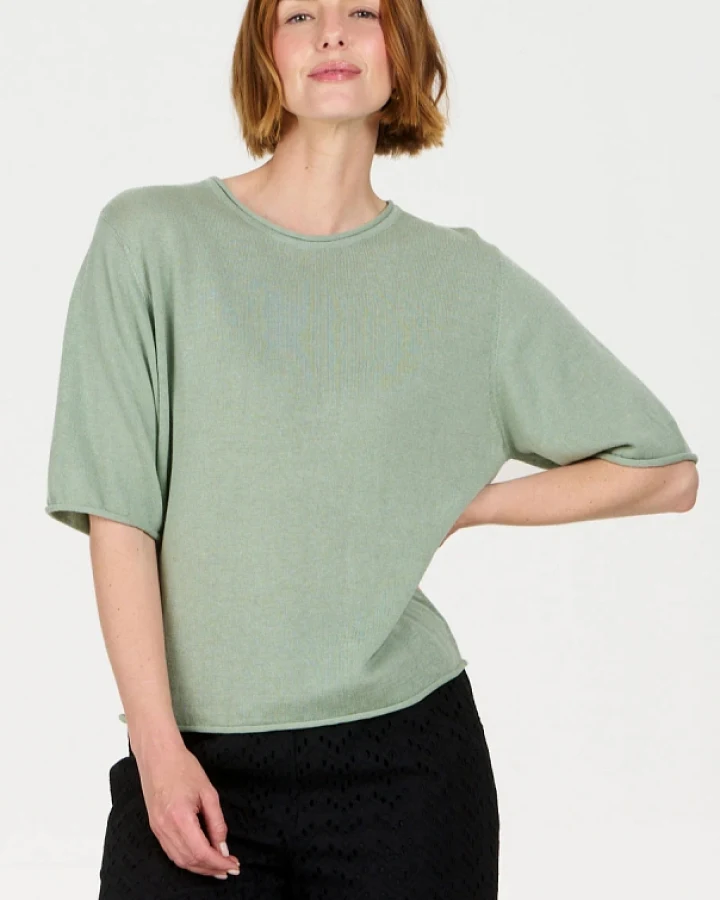 KOMODO Damen vegan T-Shirt Camille Salbei Grün
