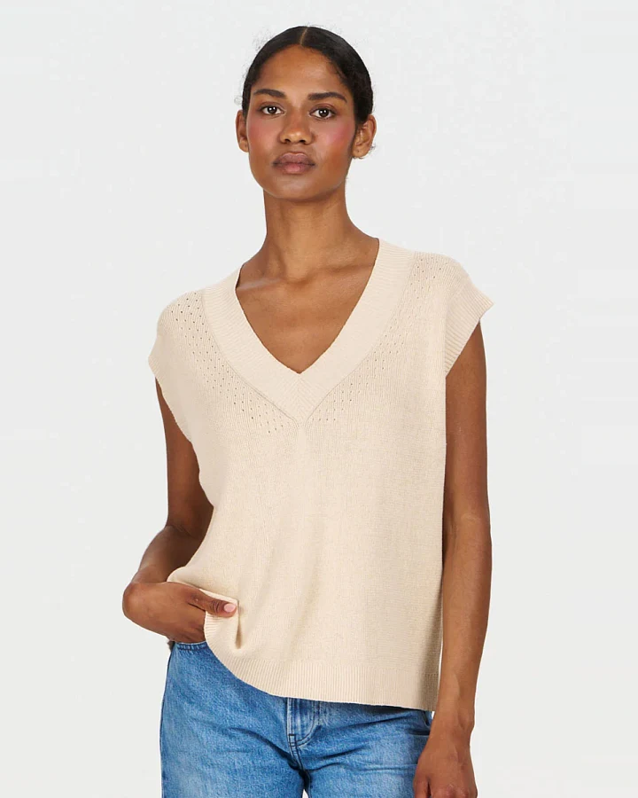KOMODO Damen vegan Weste Sander Sand