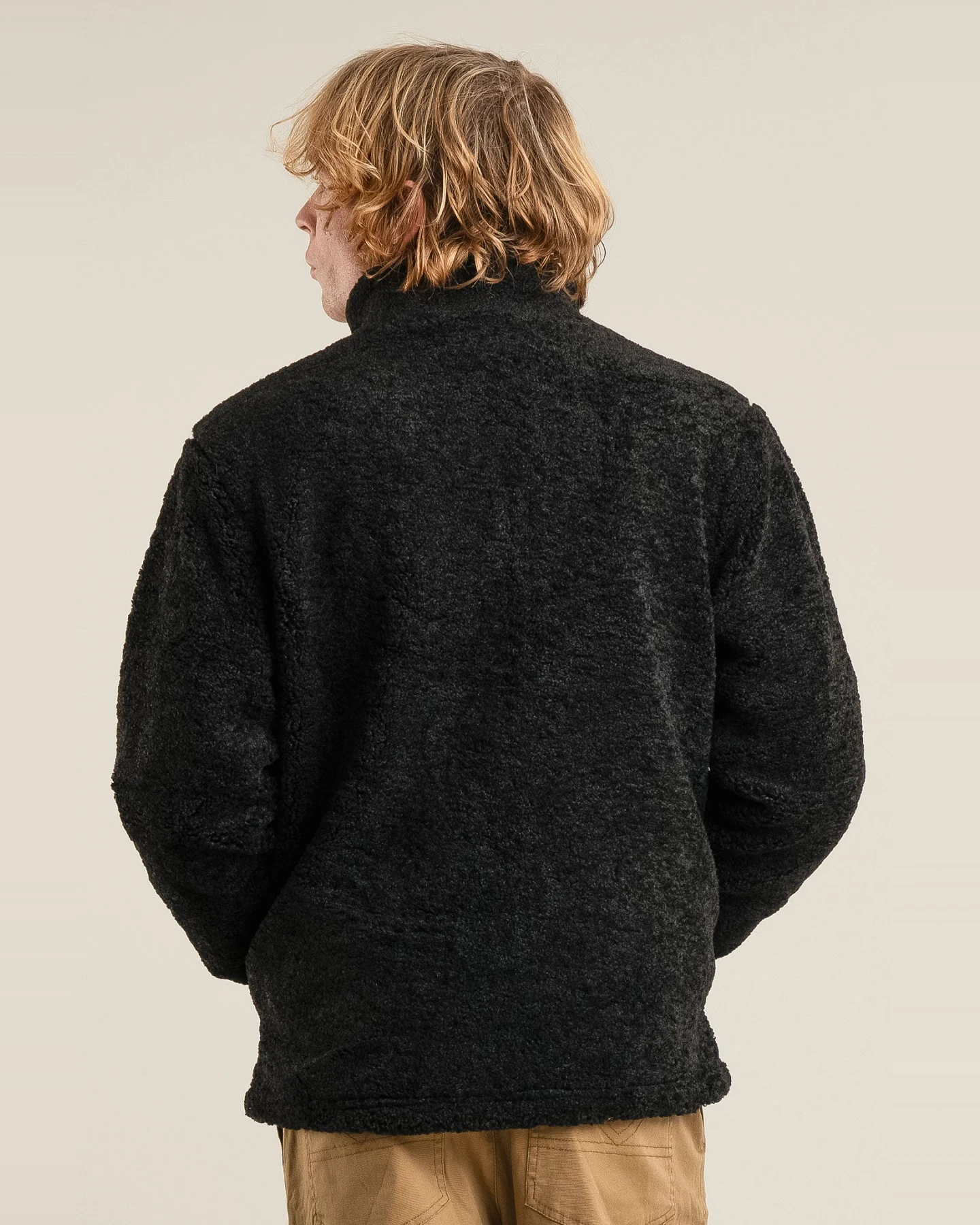 KOMODO Herren vegan Jacke Drew Fleece Schwarz – Ansicht 2