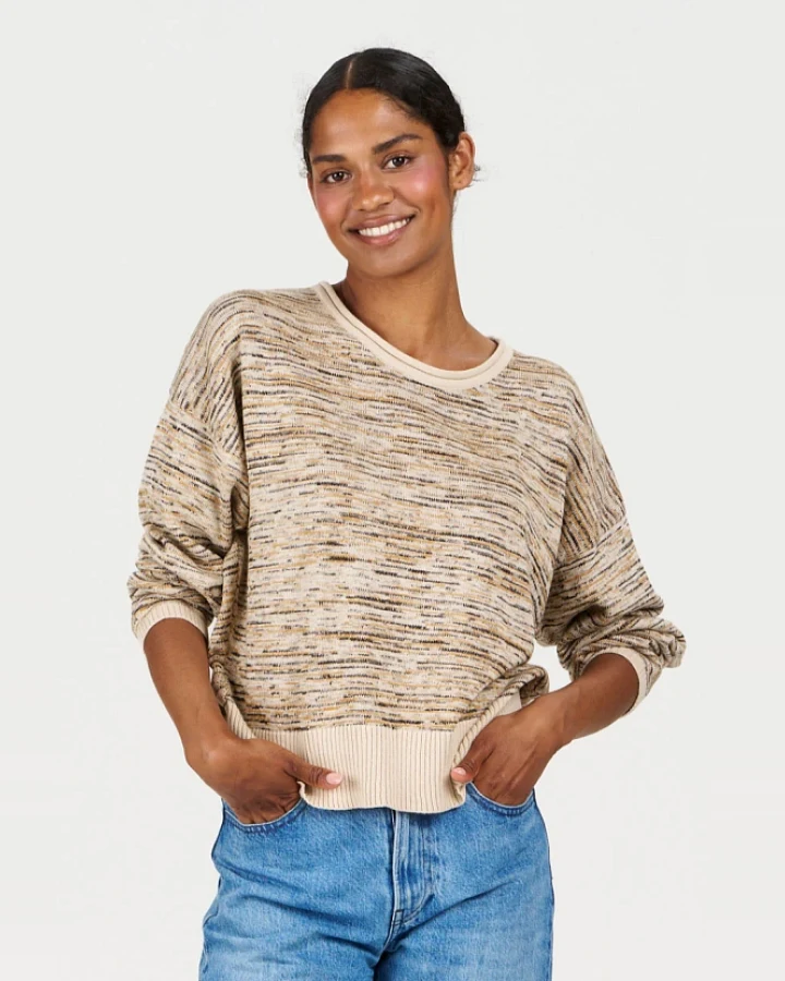 KOMODO Damen vegan Pullover Chloe Beige