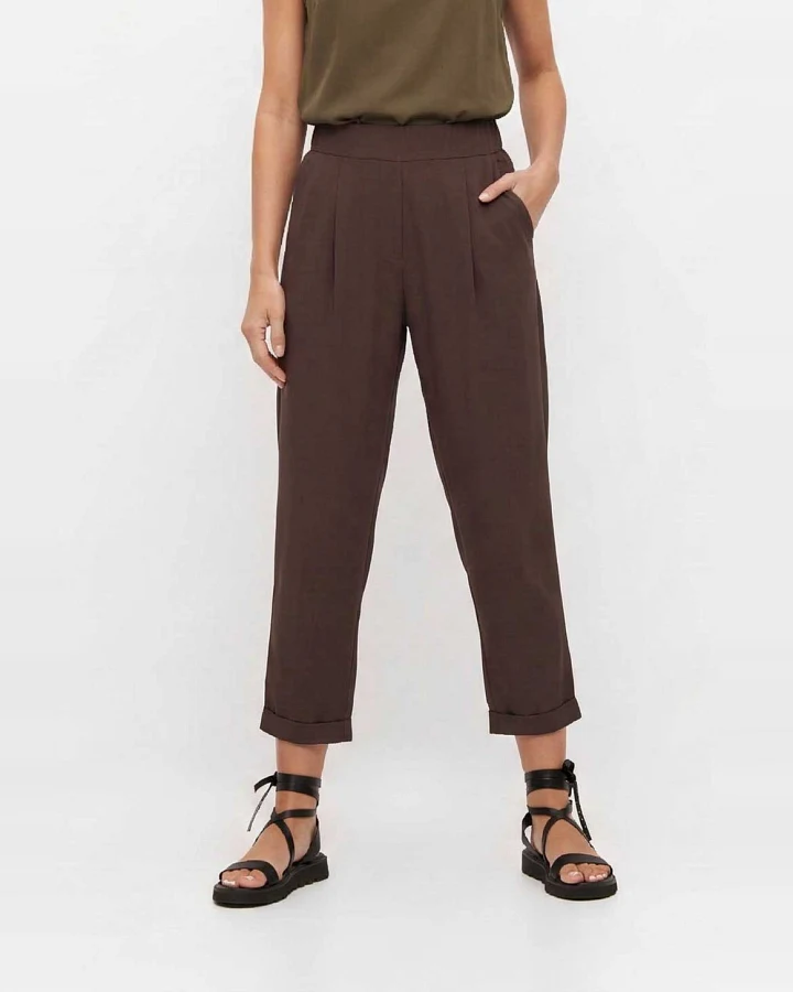 WiDDA Damen vegan Hose Jupp Mocha Braun