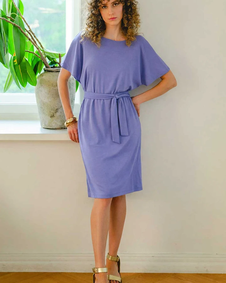 WiDDA Damen vegan Kleid Farlo Ii Lavendel
