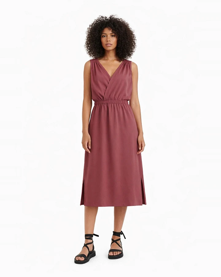 WiDDA Damen vegan Kleid Goldi Berry