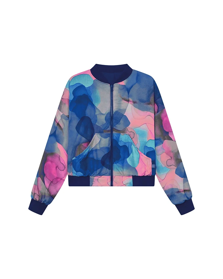 WiDDA Damen vegan Blousonjacke Reversible Turner Dark Clouds Lavender