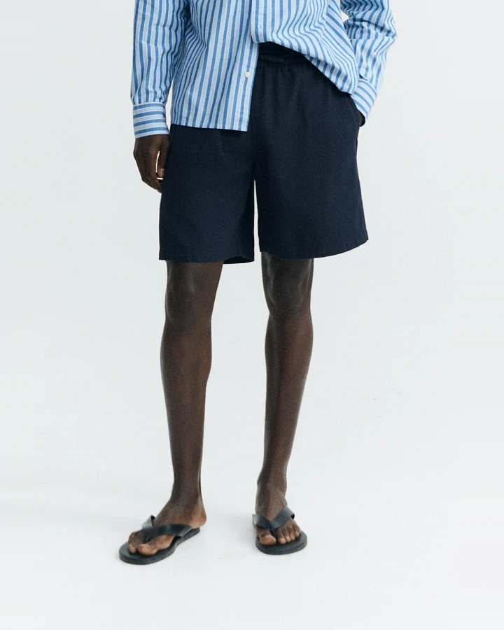 Thinking MU Herren vegan Kurze Bermudas Henry Navy