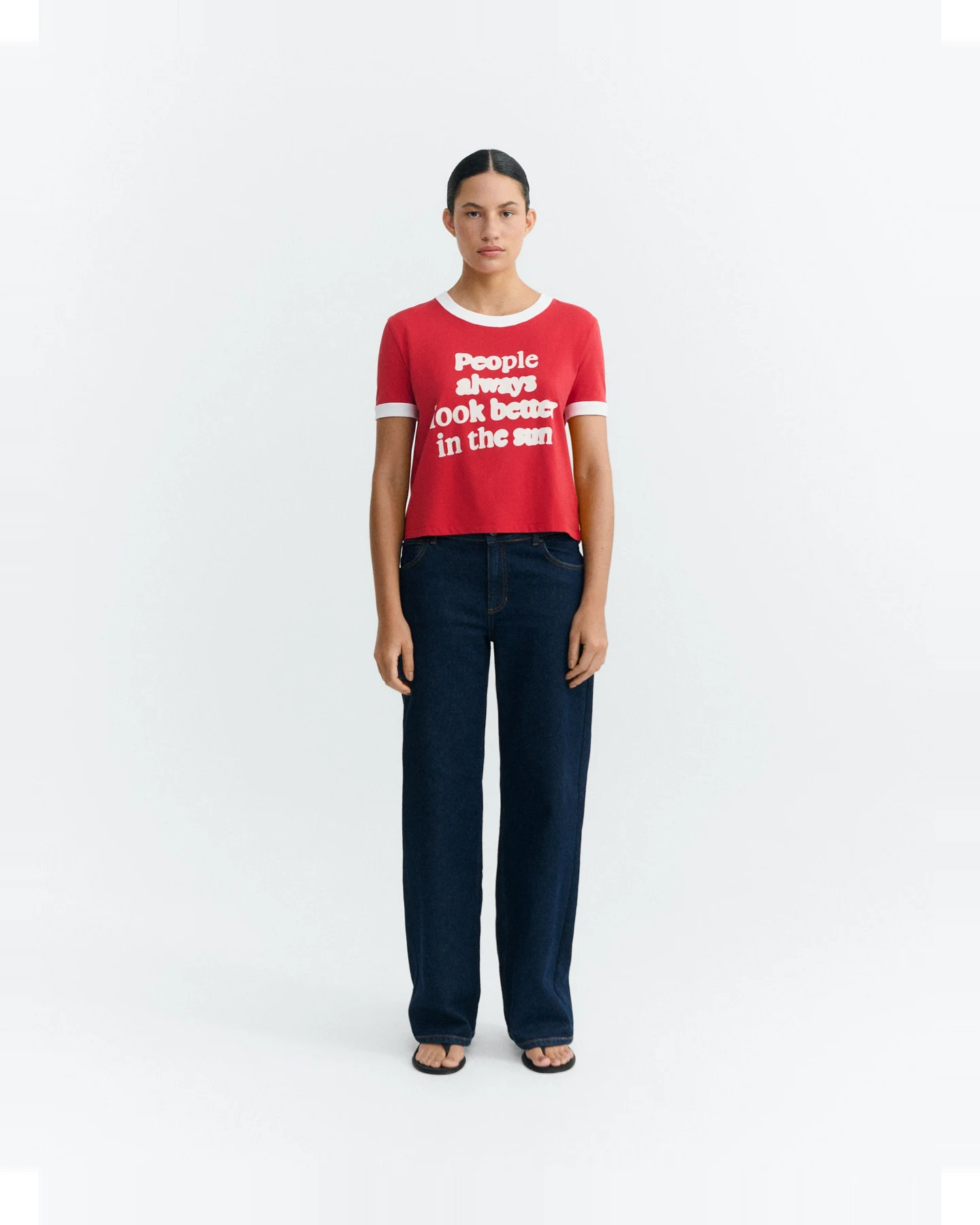 Thinking MU Damen vegan T-Shirt People Zowie R Rot – Ansicht 2