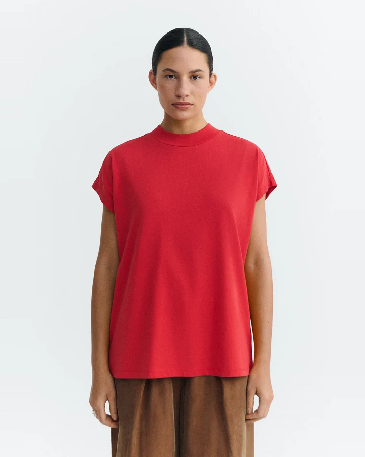 Thinking MU Damen vegan T-Shirt Volta Rot