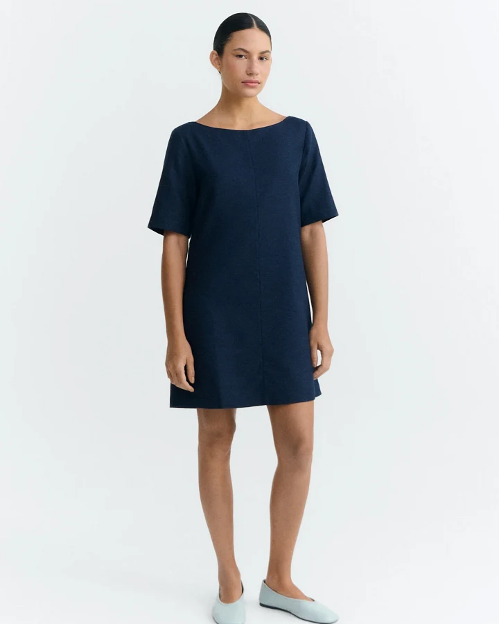 Thinking MU Damen vegan Kleid Kieran Navy