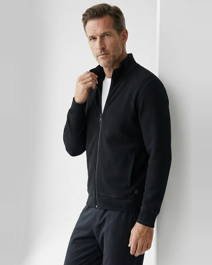 ORGANICATION Herren vegan Jacke Jorrin Schwarz