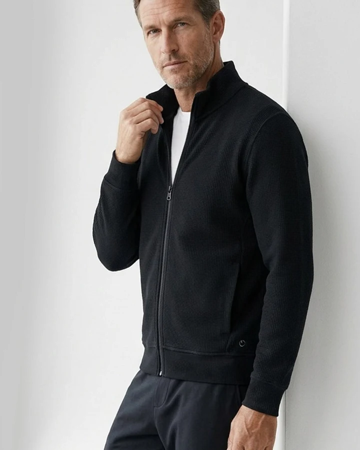 ORGANICATION Herren vegan Jacke Jorrin Schwarz