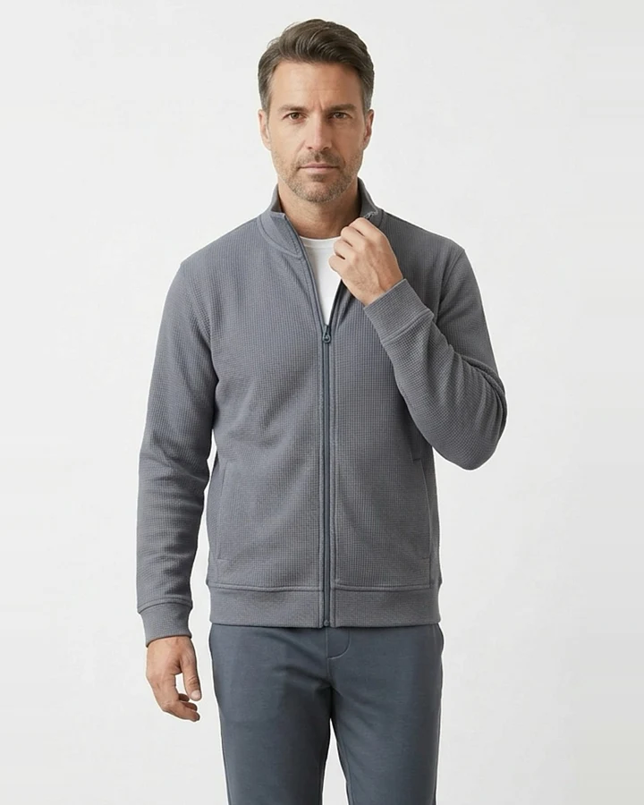ORGANICATION Herren vegan Jacke Jorrin Shadow Grau