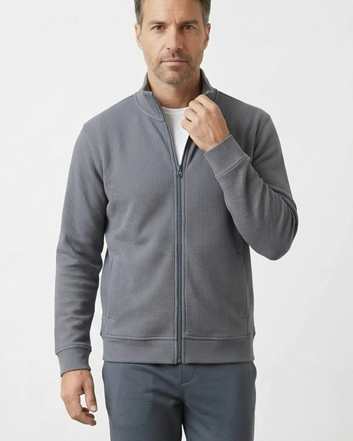 ORGANICATION Herren vegan Jacke Jorrin Shadow Grau